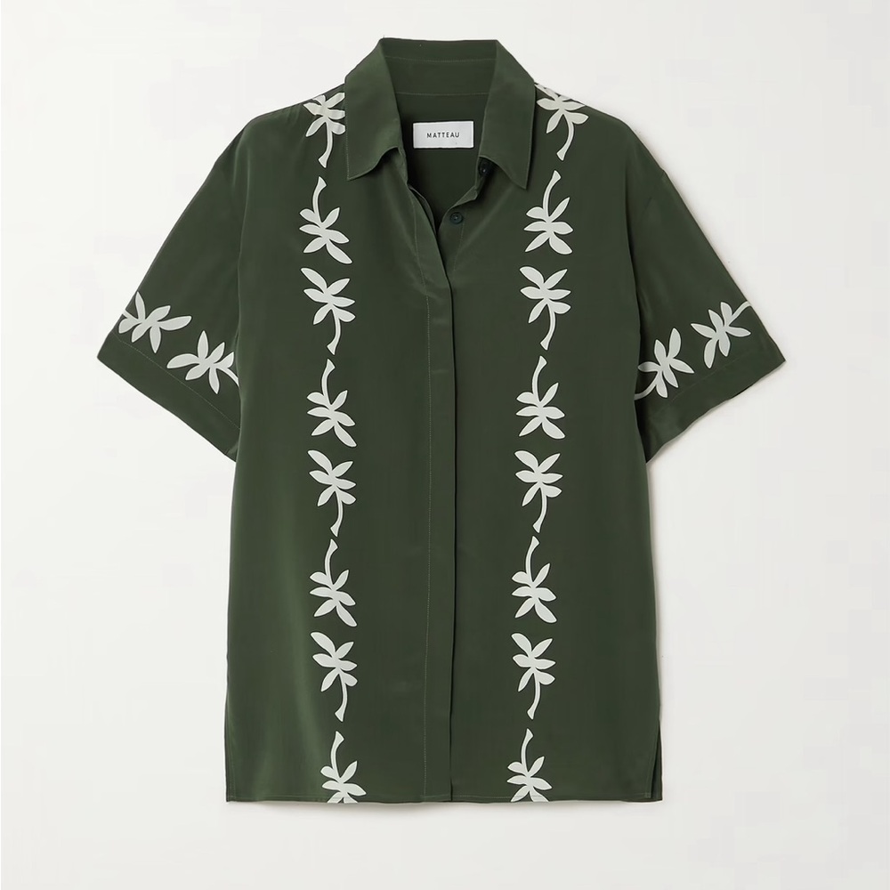 Matteau Fig Leaf Shirt in green